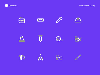 Construction - Uxercon Icon Library animation architecture builder building civil construction construction icon design engineer engineering figma icon icon design iconography industry logo ui uiux ux uxercon
