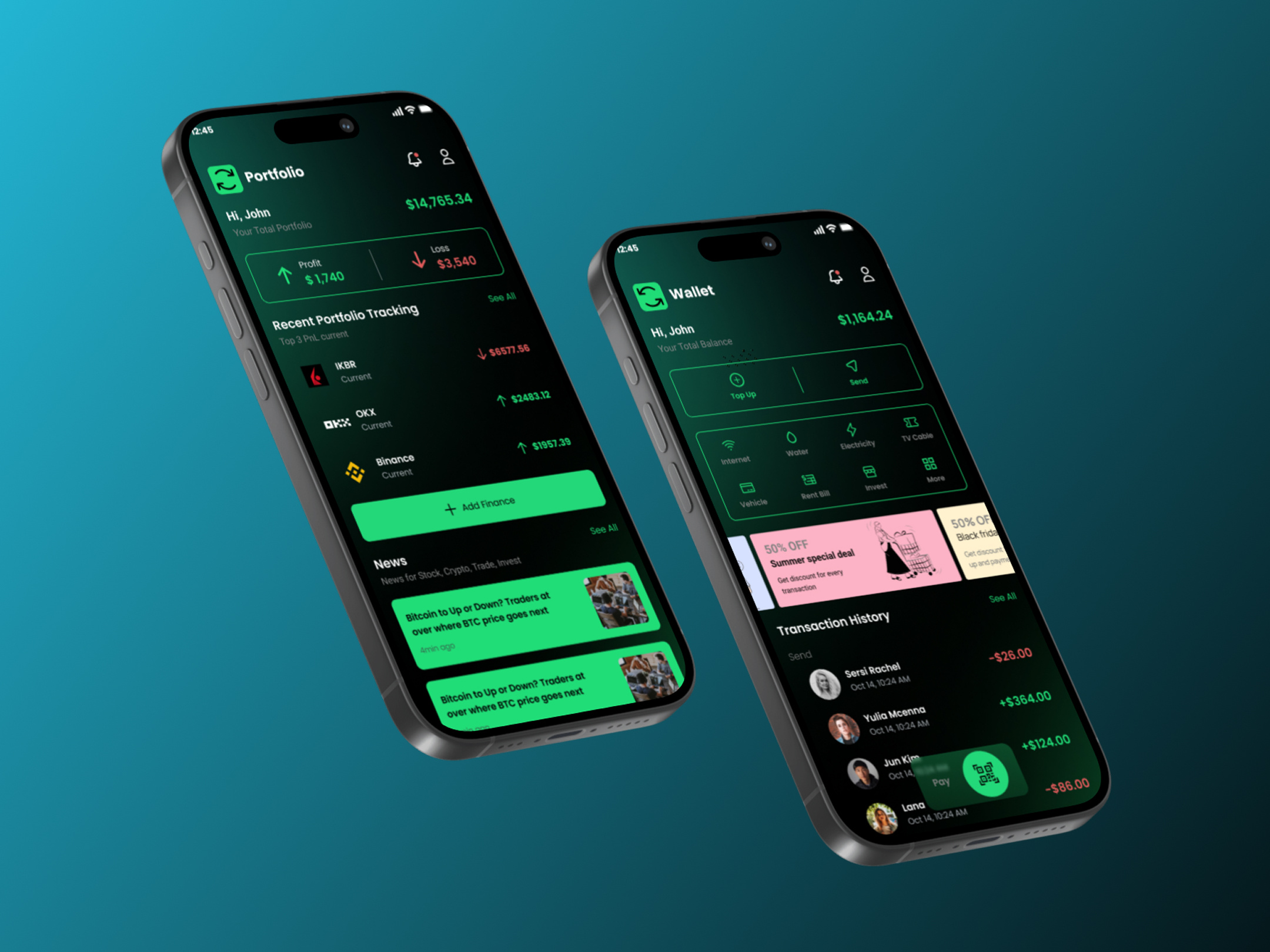 GreenPay - Digital Payments + Finance Tracking