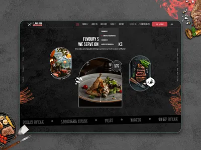 Restaurant Website Landing Page Design creative landingpagedesign restaurantwebsite website