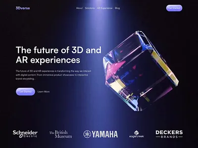 3D landing page 3d animation 3d art 3d design 3d illustration 3d landing page 3d product 3d ui 3d web experience 3d website animation crypto 3d future 3d web design