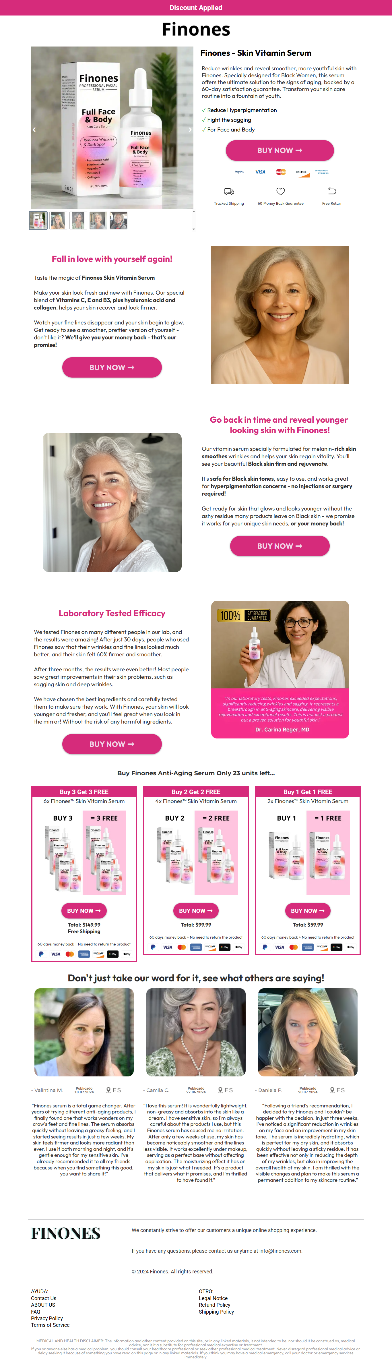 Finones Facial Serum Product page On Funnelish advertorial page checkout page clone advertorial page clone checkout page clone funnel clone funnelish template clone product page clone sales funnel clone sales page funnelish funnelish funnel funnelish ready template funnelish template product page restrem advertorial page sales funnel sales page