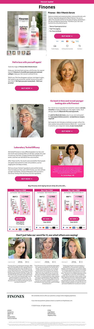 Finones Facial Serum Product page On Funnelish advertorial page checkout page clone advertorial page clone checkout page clone funnel clone funnelish template clone product page clone sales funnel clone sales page funnelish funnelish funnel funnelish ready template funnelish template product page restrem advertorial page sales funnel sales page