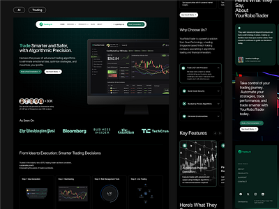 AI Trader ai app branding trading ui ux ux design website