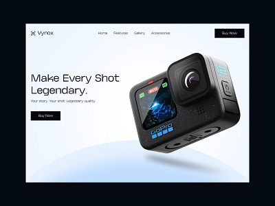 Vynox Camera Website design best web design branding camara creative website figma graphic design illustration landing page modern website photoshoot photoshot web professional website saas landing page ui web web design web design inspiration web ui webpage