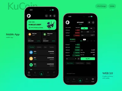 Crypto Exchange Mobile App Design app app design blockchain crypto app crypto design crypto exchange crypto website cryptoexchange cryptoui exchangedesign fintech mobile mobile app mobile design uidesign web3