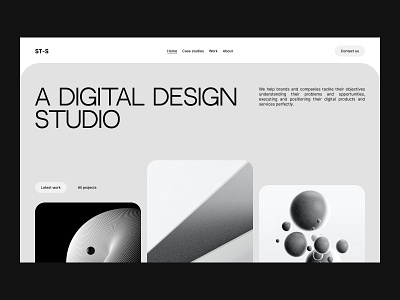 ST_S | Creative Design Agency Landing Page Website 6 agency design landing studio ui uiux ux web webdesign