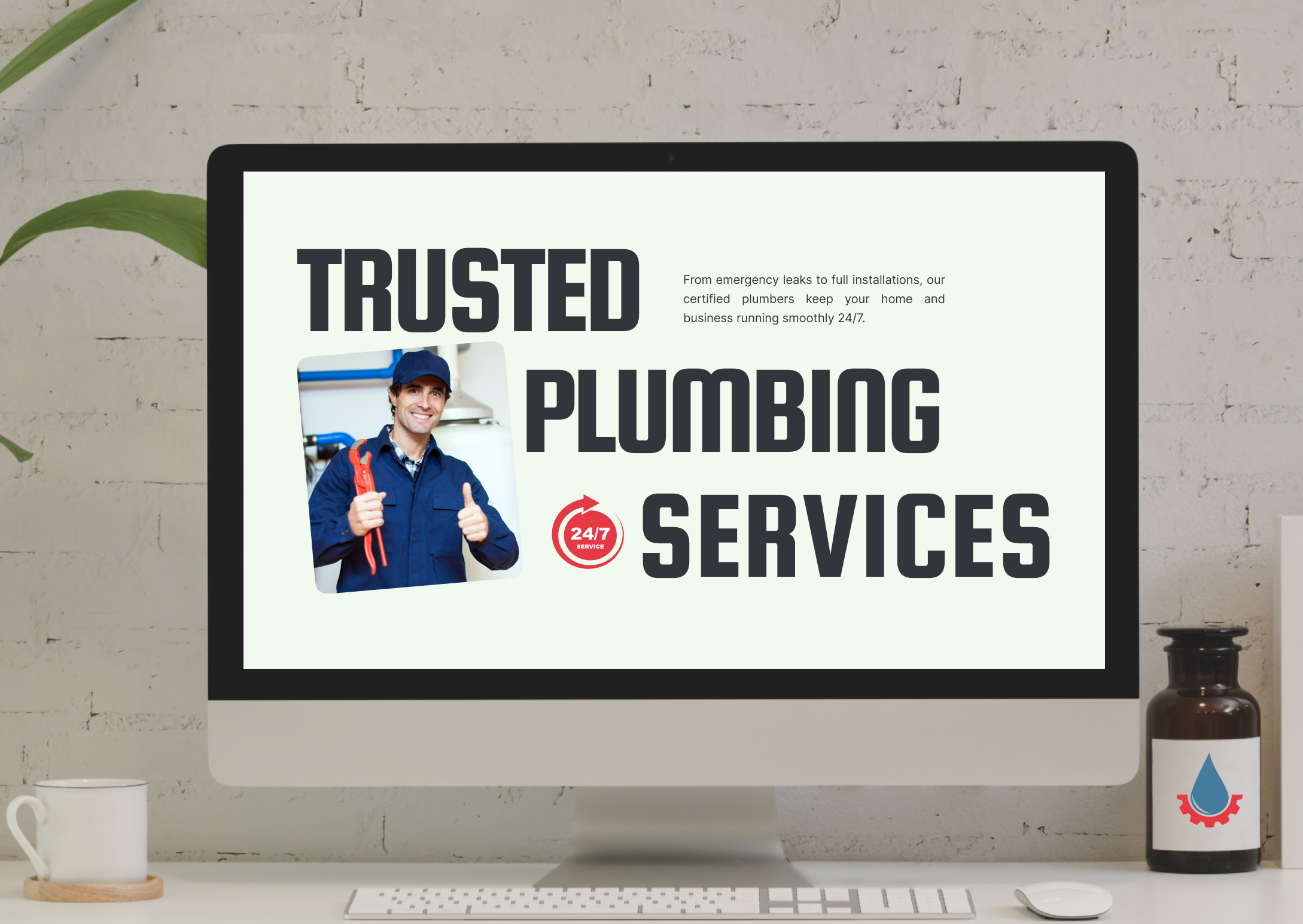 Plumbing Website UI/UX Design new website plumbing plumbing website ui uiux