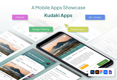 Kudaki (UIUX Design for Hiking Apps) case study figma hiking apps traveling apps ui ui interface uiux design user experience user research ux