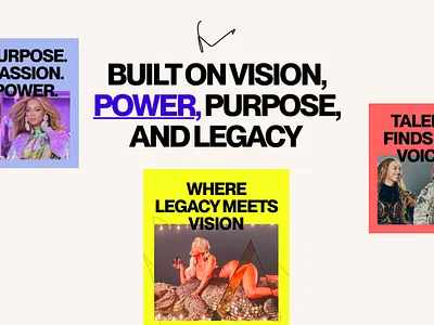Beyoncé: Artistic Section Design artist website banner design bold typography brand identity clean layout color contrast creative layout design inspiration digital design dribbble shot fan experience interface design minimal design modern interface music landing page music ui section design ui design user experience visual impact