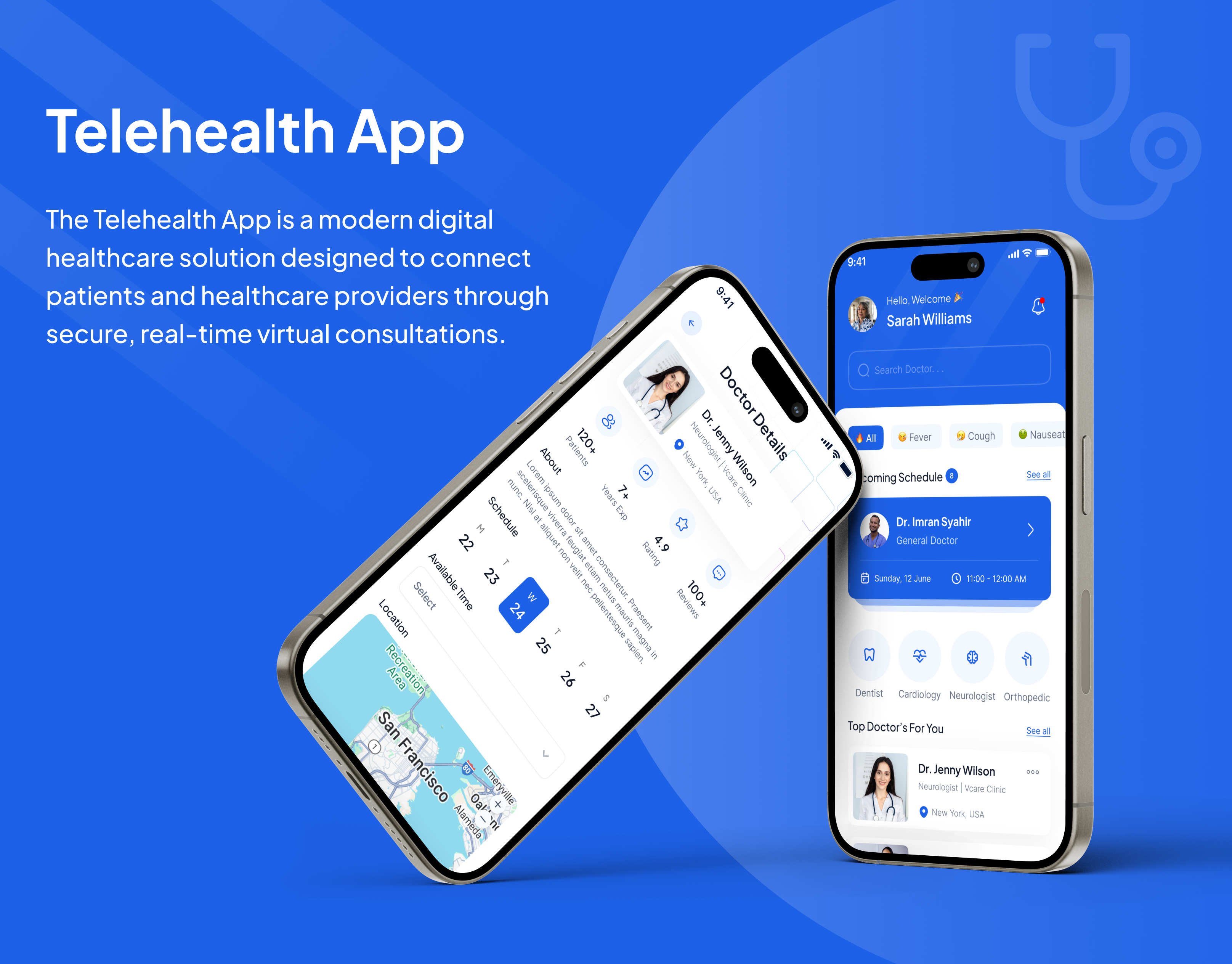 Telehealth Mobile App Design figma healthcare medical mobile app telehealth ui ux