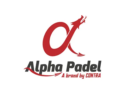 Alpha Padel Racket Logo Design alpha identity alpha padel athletic brand branding clean logo contra padel dragon logo dragon symbol dynamic logo design logo logo design minimal sports logo padel brand identity padel logo power and motion premium padel sports branding typography