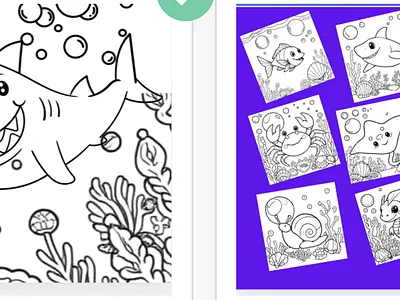 Ocean animals.... app branding design graphic design illustration logo typography ui ux vector