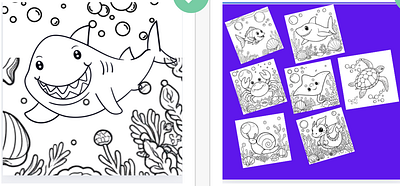 Ocean animals.... app branding design graphic design illustration logo typography ui ux vector