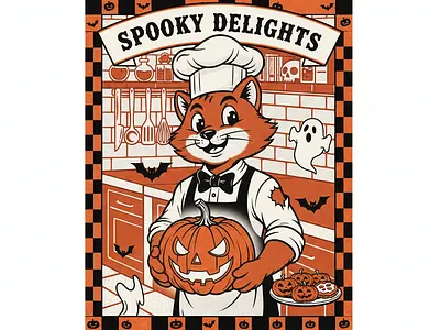 SPOOKY DELIGHTS amazon branding custom t shirt design graphic design halloween halloweendesign halloweentshit illustration logo spooky spooky delights spookyseason vector