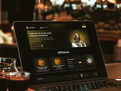 CS:GO Gambling Website - Affiliate Page casino casino interface couter strike cs2 csgo csgo dashboard csgo gaming csgo website gambling website gaming gun gambling skin gambling web design