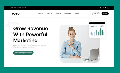 Business Growth Website behance business consultation business growth consulting website creative layout digital marketing dribble hero section landing page landing page design landing page section marketing consultation marketing strategy responsive design ui design uiux design ux design web design