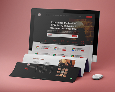 Cool Heads – Modern Salon Website UI/UX Design ebsite builder landing page modern saas landing page salone uiux user experience user interface website concept website design website uiux designs