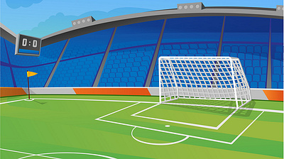 Soccer Cartoon Background app branding design graphic design illustration logo typography ui ux vector