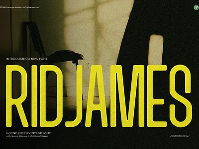 Ridjames | Condensed Vintage sans