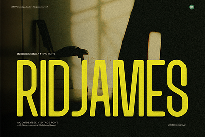 Ridjames | Condensed Vintage sans