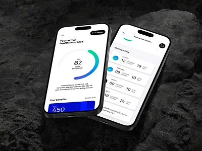 Activity tracker app creative design fitness healthy journey minimal tracker ui ux