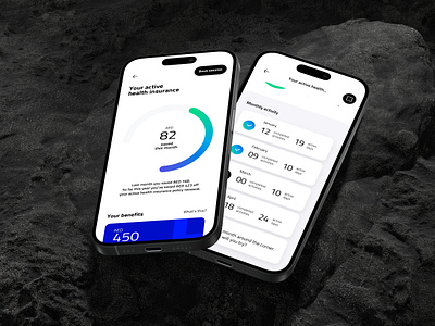 Activity tracker app creative design fitness healthy journey minimal tracker ui ux