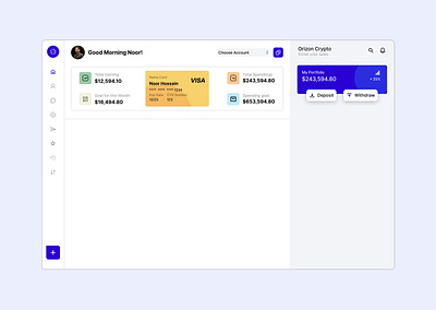 Crypto Dashboard clean ui cryptodashboard cryptodesign dashboard dashboardconcept dashboardui dribbble figma figmadesign financeapp financedashboard lighttheme minimaldesign minimalui ui uidesign uxdesign webdashboard webpage