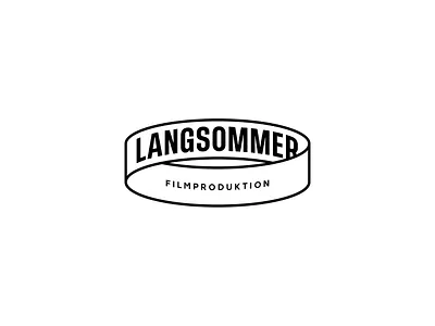 Langsommer aistis branding cinema film graphic design identity lithuanian logo logodesign mark simple symbol typography vilnius