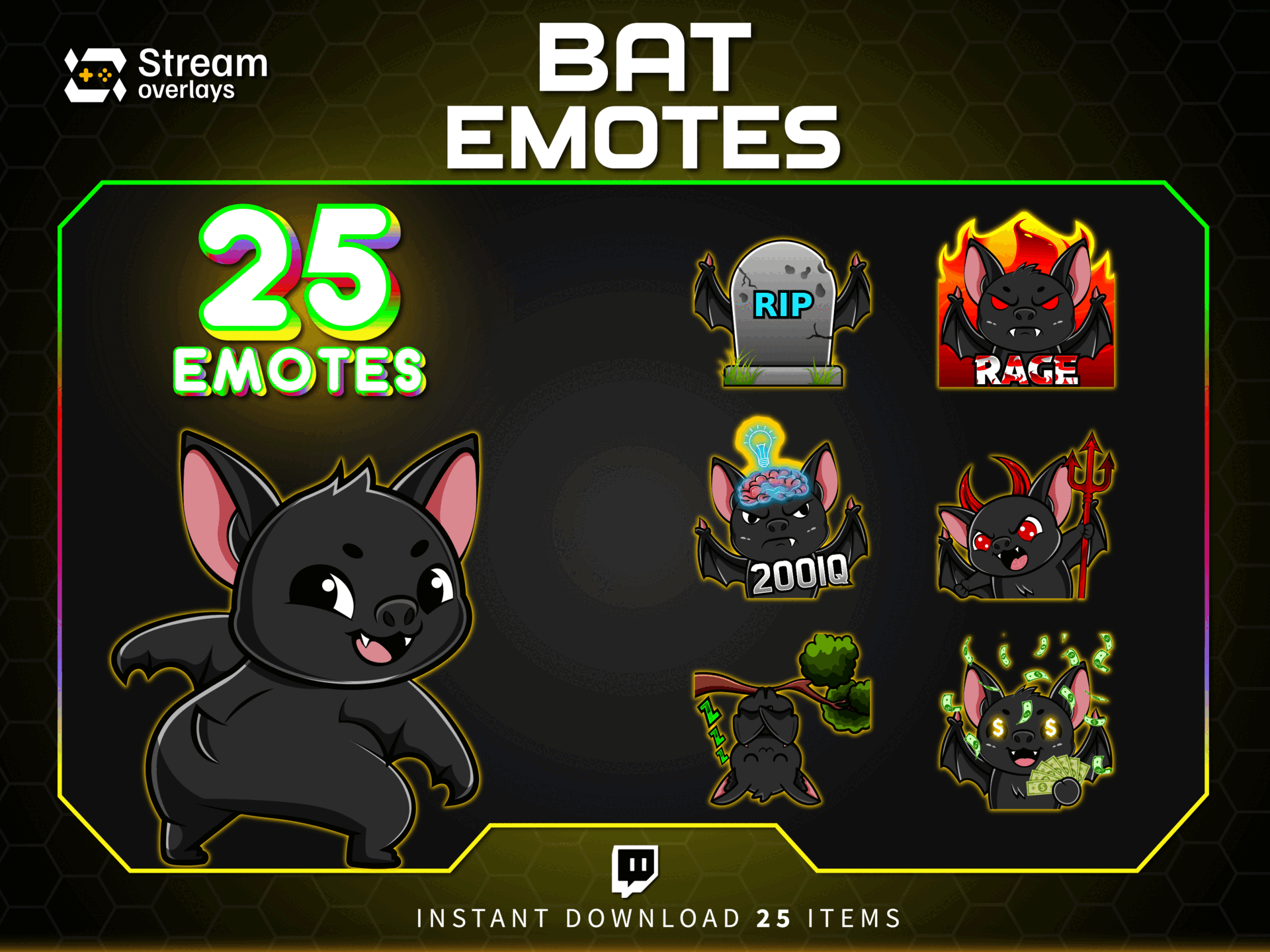 Bat Emotes Pack – Halloween Twitch Emotes 🎃 | Streamer Design animated bat emojis animated bat emotes animated emotes animation bat emotes discord emojis halloween bat emotes halloween emotes twitch emotes twitch streamer emotes