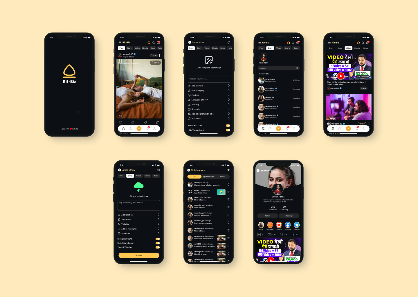 Example of Web & Mobile UI Design
