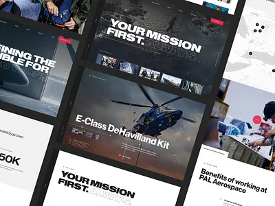 PAL Aerospace aeroplane aerospace flight hero homepage ui website
