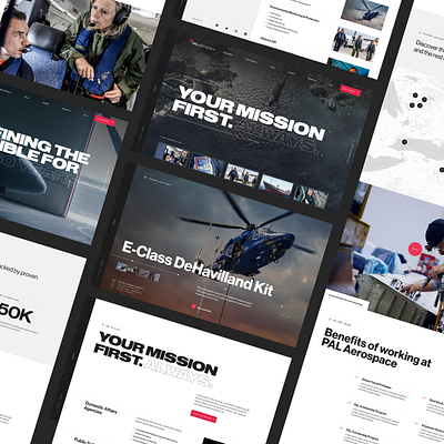 PAL Aerospace aeroplane aerospace flight hero homepage ui website
