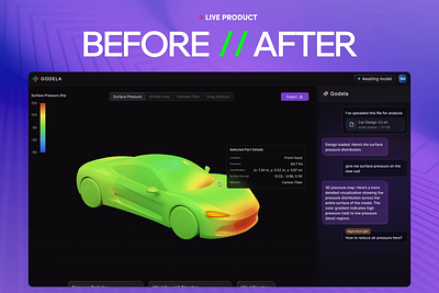 AI Physics Engine Interface Redesign bad ux best design agency bottomlineux engineering design godela innovative saas physics simulation product design pwa design redesign saas saas design saas redesign saasfactor simulation ui ux design visualization y combinator