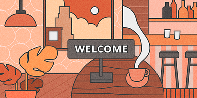 For a confirmation message from the restaurant in Whatsapp design graphic design illustration vector