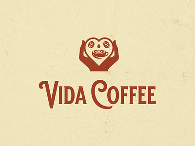Vida Coffee - Coffee Logo Design barista bean brand logo cafe cafe logo care coffee coffee logo coffee shop graphic design healthy illustration latte art logo logo designer love restaurant cafe restaurant logo retro logo vintage
