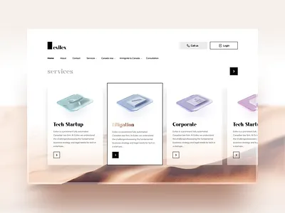 Landing Page for Legal Services - Exilex landing page law website legal landing page ui ui design ui designer uiux web design