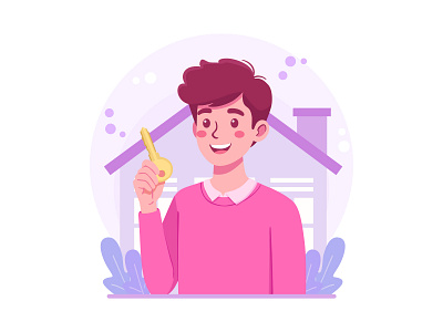 Dream Home Key & Real Estate Success - Versatile Vector Art branding character design fintech flat illustration home ownership house housing market illustration investment key modern mortgage property proptech real estate realtor security success vector vector art