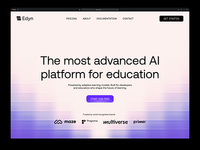 Header design exploration ai website branding gradient background header header design illustration saas website ui web design webdesign