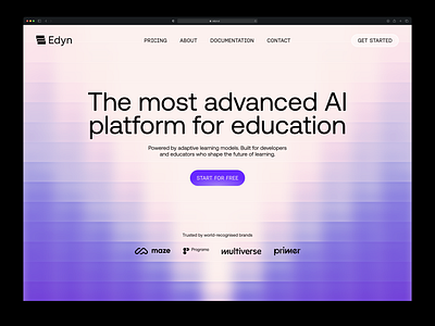 Header design exploration ai website branding gradient background header header design illustration saas website ui web design webdesign