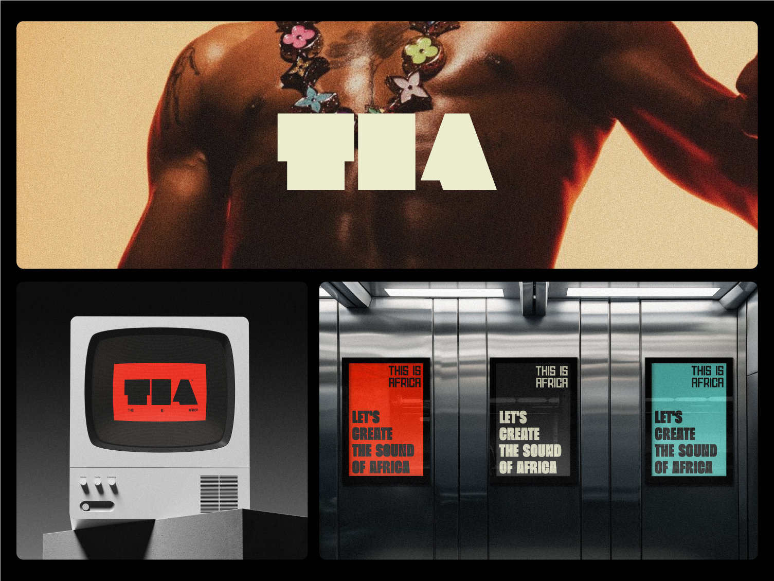 TIA: This Is Africa brand design brand identity branding event branding graphic design live performance logo logo design visual identity
