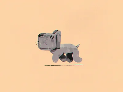 Dog Walk animal animation cartoon character design dog motion graphics