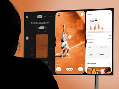 Pulse – Tennis Performance Web Dashboard admin ai analytics app app design b2b crm dashboard design game interface product saas software tennis tracking ui ux web web app