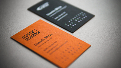 Business Card Design - Print audio school branding business card design business card print business cards cajva cosmin mirza nice to meet you print design
