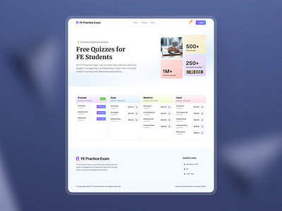 Quiz Platform for Engineering Students engineering lms uiux