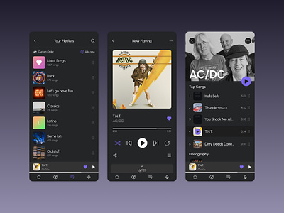 Mobile Music Player | Daily UI Challenge 009 009 app branding challenge daily 009 daily ui dark theme dayli ui challenge design figma mobile app music app music player ui ux web design