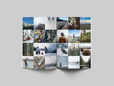 Snow Sport Apparel Brochure branding brochure design graphic design minimal