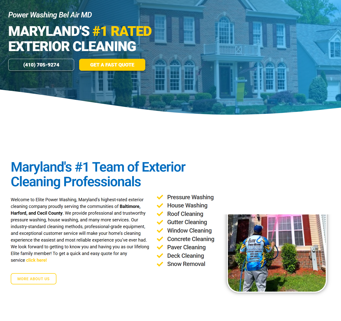 Cleaning Service Website with Strong CTA Focus branding design graphic design landingpage logo webdesign webxpart