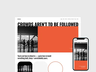 Corporate Website branding corporate graphic design minimal ui website design