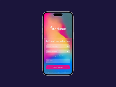Daily UI 2025: Quest 001 – Sign Up app daily ui daily ui challenge design digital figma liquid glass onboarding product design sign up travel ui user experience user interface ux