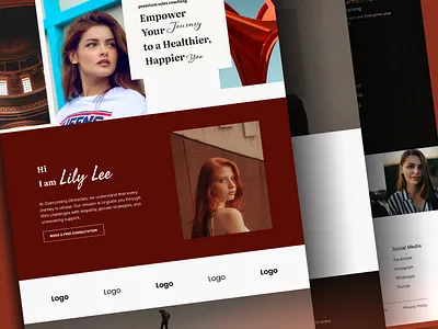 Coaching Website UI | Minimal & Professional Design Concept graphic design